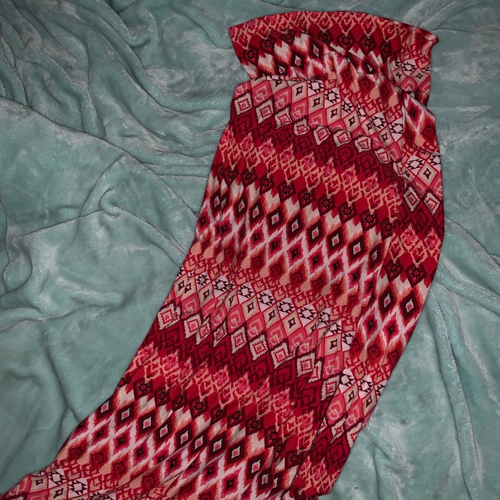 Patterned Maxi Skirt